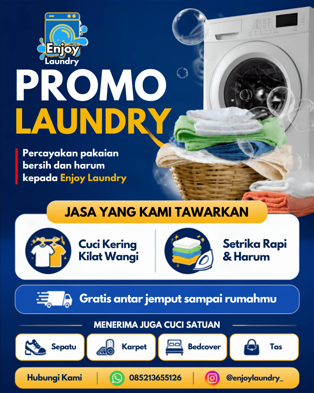 Laundry cepat bersih rapih dan wangi serang